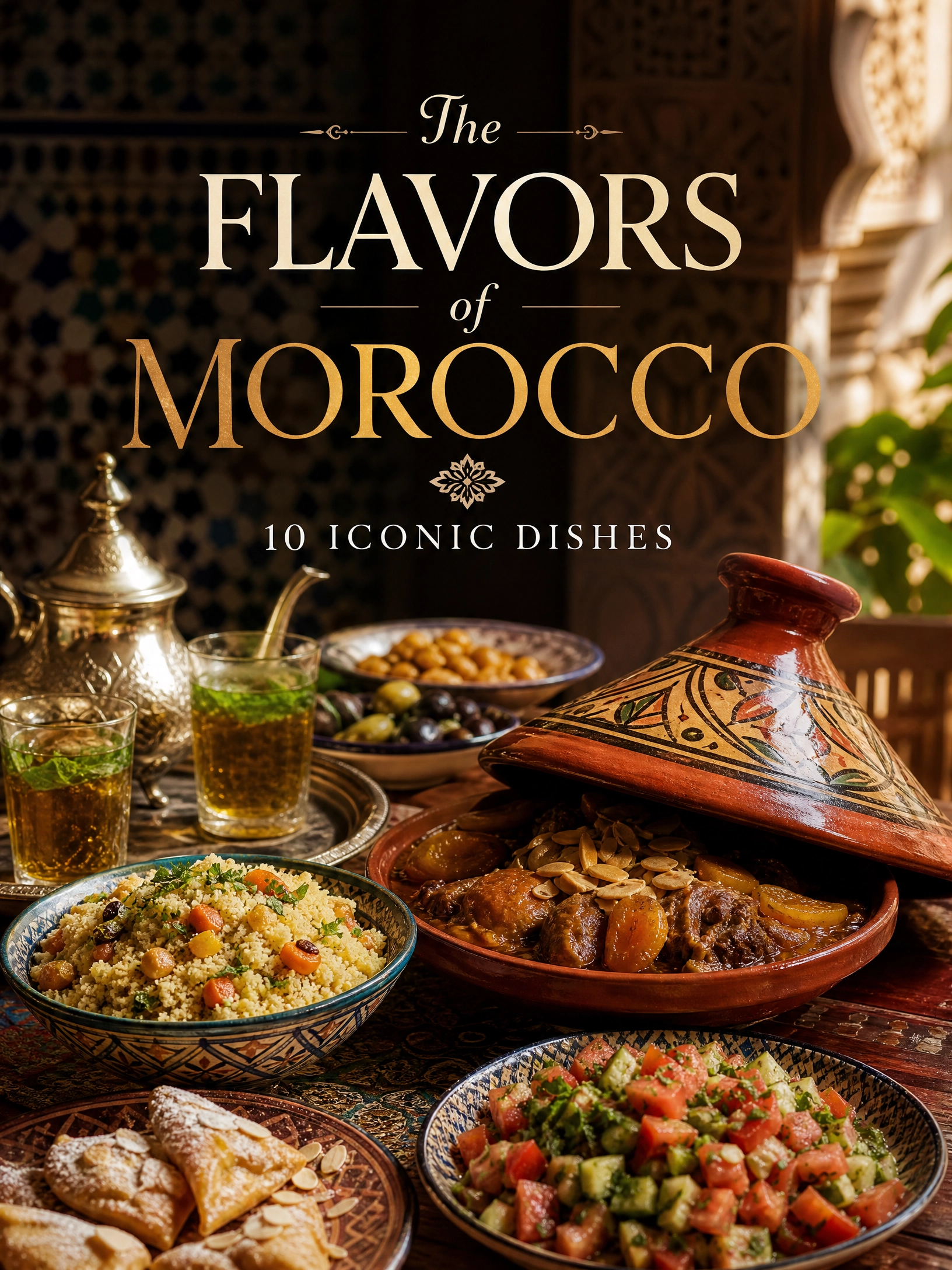 Cover of The FLAVORS of MOROCCO